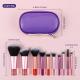 Kit 10 mini pincéis para Maquiagem com estojo