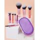 Kit 10 mini pincéis para Maquiagem com estojo